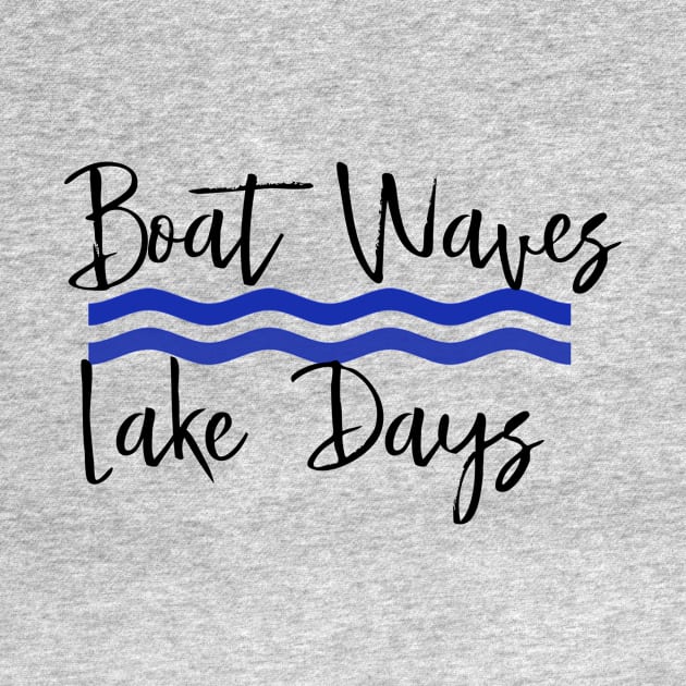 Boat Waves Lake Days by ColorFlowCreations